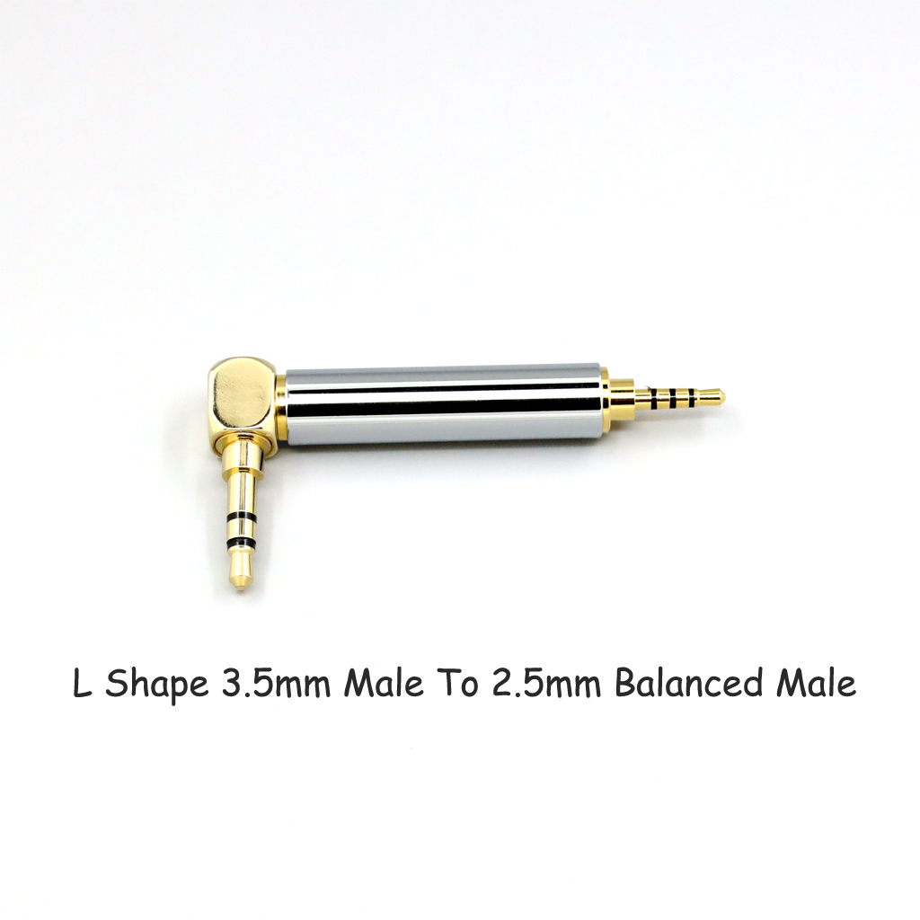 CNC High gloss Electroplated 4.4mm 3.5mm 2.5mm XLR 4pin 6.35mm Male To Female Converter Adapter Cable Resistance 0Ω to 300Ω