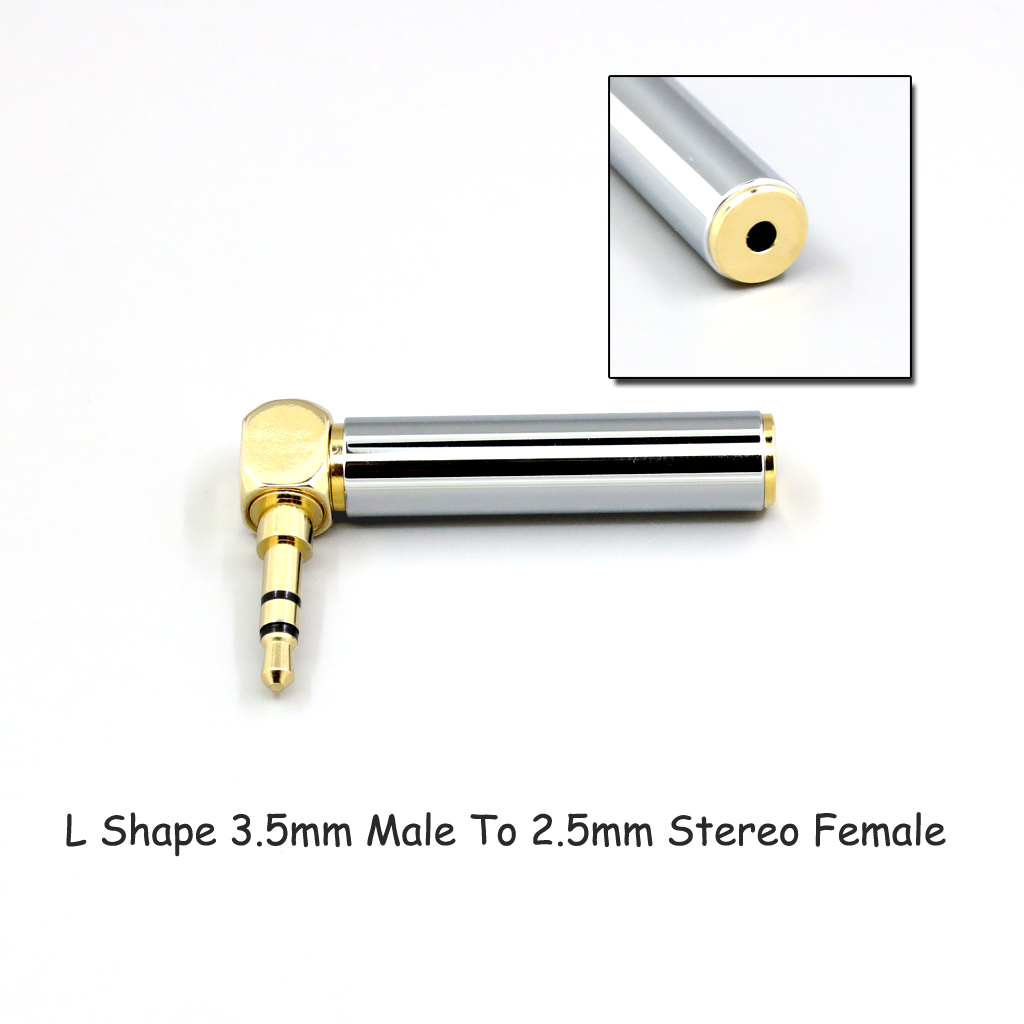 CNC High gloss Electroplated 4.4mm 3.5mm 2.5mm XLR 4pin 6.35mm Male To Female Converter Adapter Cable Resistance 0Ω to 300Ω