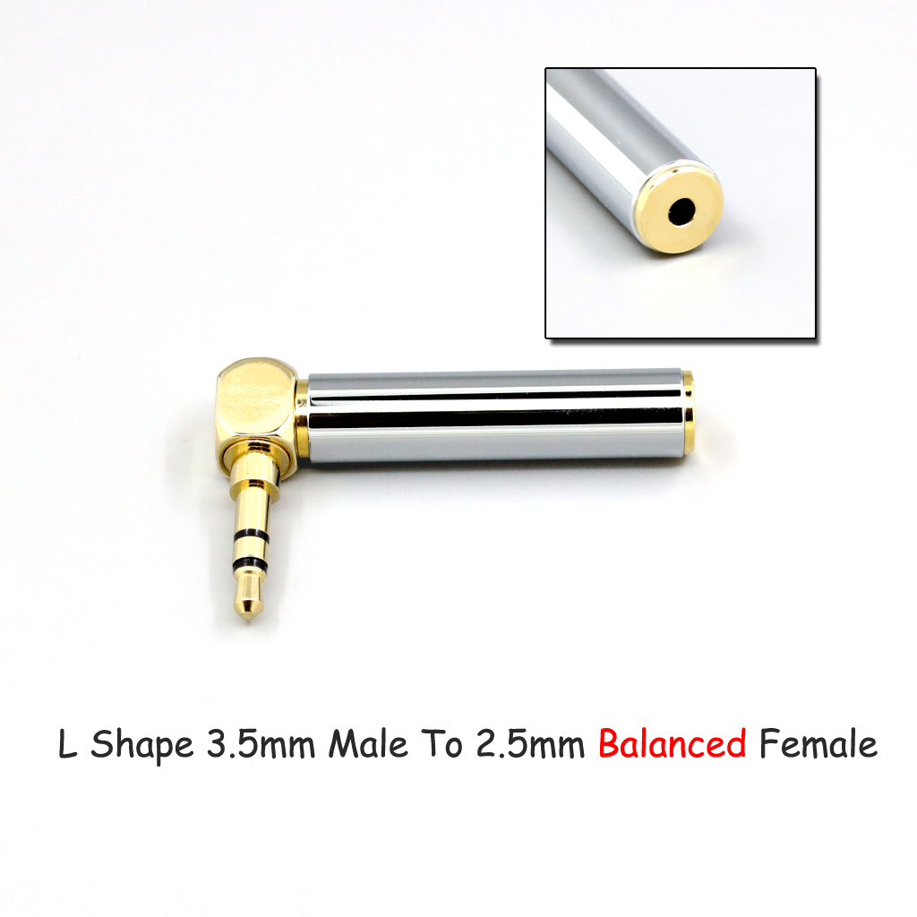 CNC High gloss Electroplated 4.4mm 3.5mm 2.5mm XLR 4pin 6.35mm Male To Female Converter Adapter Cable Resistance 0Ω to 300Ω
