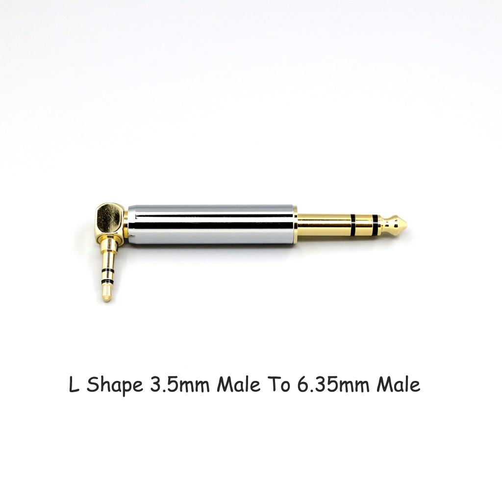 CNC High gloss Electroplated 4.4mm 3.5mm 2.5mm XLR 4pin 6.35mm Male To Female Converter Adapter Cable Resistance 0Ω to 300Ω