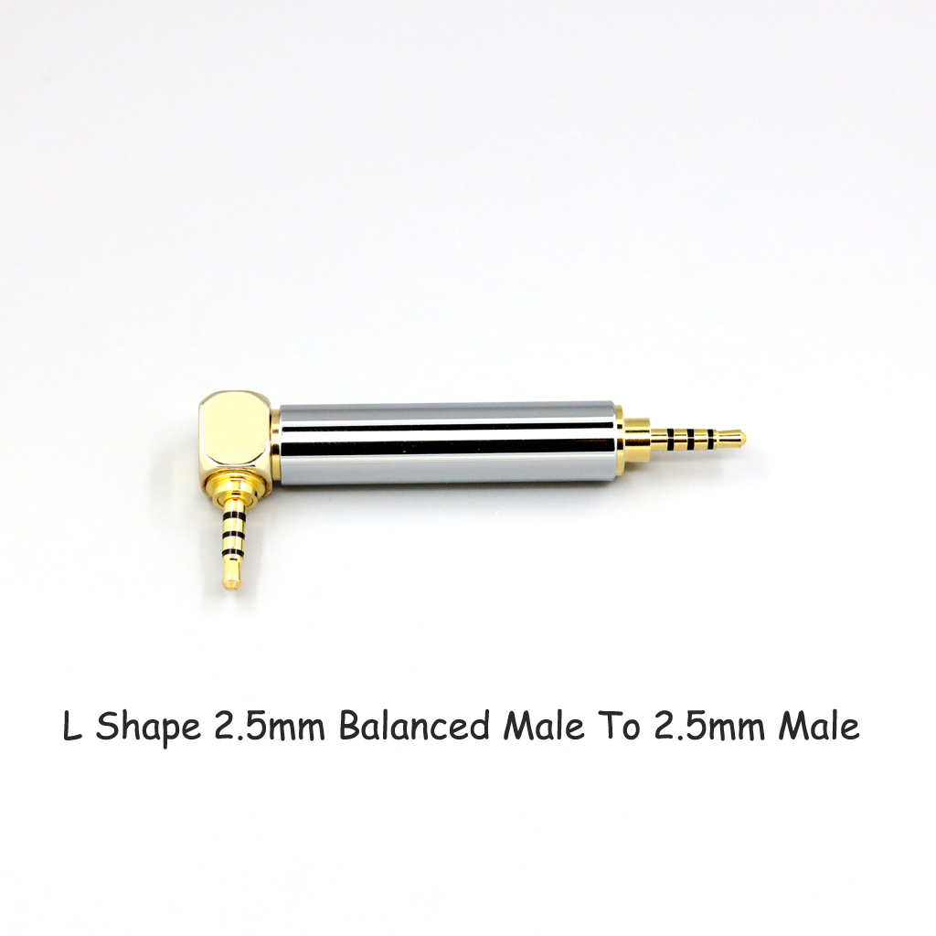 CNC High gloss Electroplated 4.4mm 3.5mm 2.5mm XLR 4pin 6.35mm Male To Female Converter Adapter Cable Resistance 0Ω to 300Ω