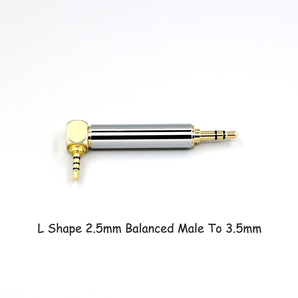 CNC High gloss Electroplated 4.4mm 3.5mm 2.5mm XLR 4pin 6.35mm Male To Female Converter Adapter Cable Resistance 0Ω to 300Ω