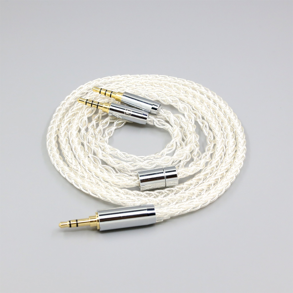 8 Core 99% 7n Pure Silver Palladium Earphone Cable For Crosszone CZ-8a CZ-1 CZ-10 Headphone