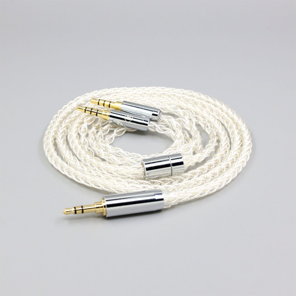 8 Core 99% 7n Pure Silver Palladium Earphone Cable For Crosszone CZ-8a CZ-1 CZ-10 Headphone