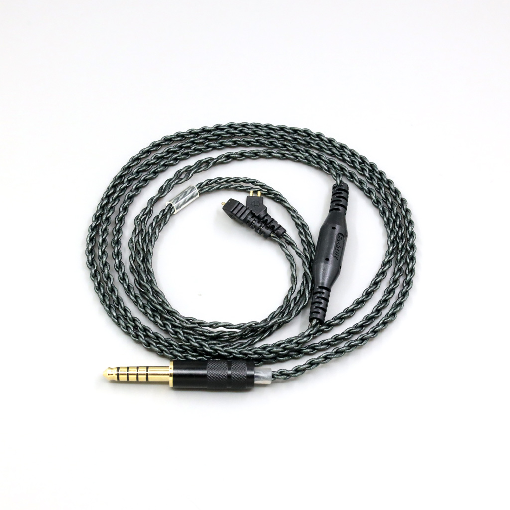 3.5mm 2.5mm 4.4mm Balanced 100 Ohm Silver Foiled Earphone Cable For Etymotic ER4B ER4PT ER4S ER6I ER4