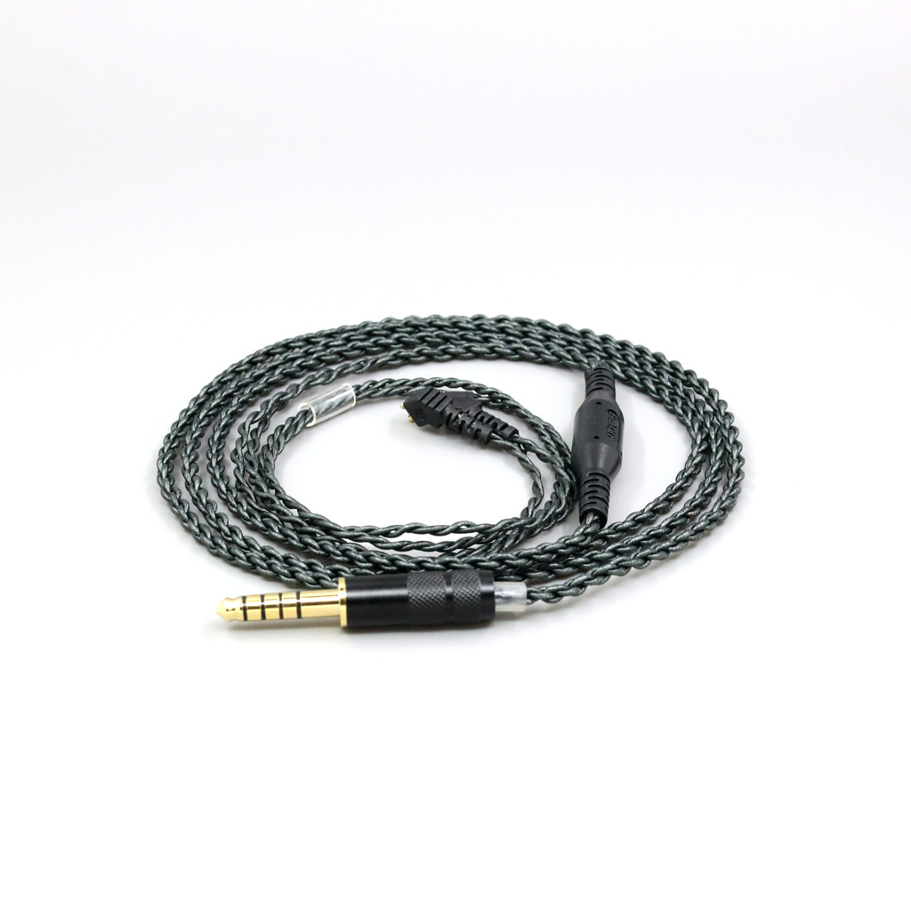 3.5mm 2.5mm 4.4mm Balanced 100 Ohm Silver Foiled Earphone Cable For Etymotic ER4B ER4PT ER4S ER6I ER4