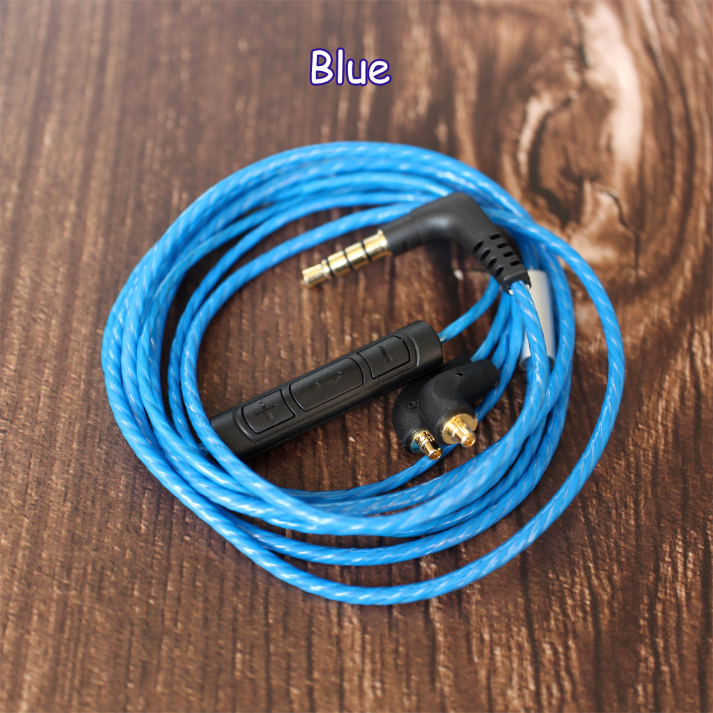 With Mic Remote Earphone Cable For Etymotic ER4SR ER4XR ER3XR ER3SE ER2XR ER2SE 