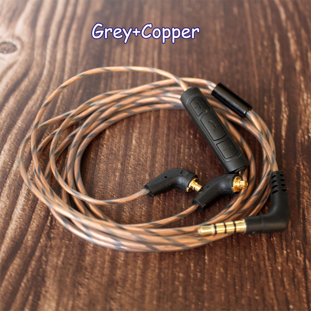 With Mic Remote Earphone Cable For Etymotic ER4SR ER4XR ER3XR ER3SE ER2XR ER2SE 
