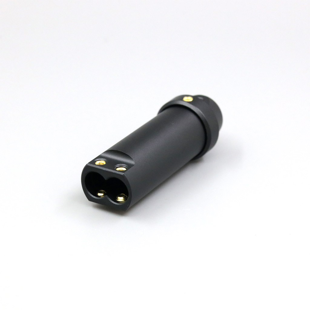 Aluminum cable splitter with 6mm diameter wire holes suitable for customized repaired audio cables