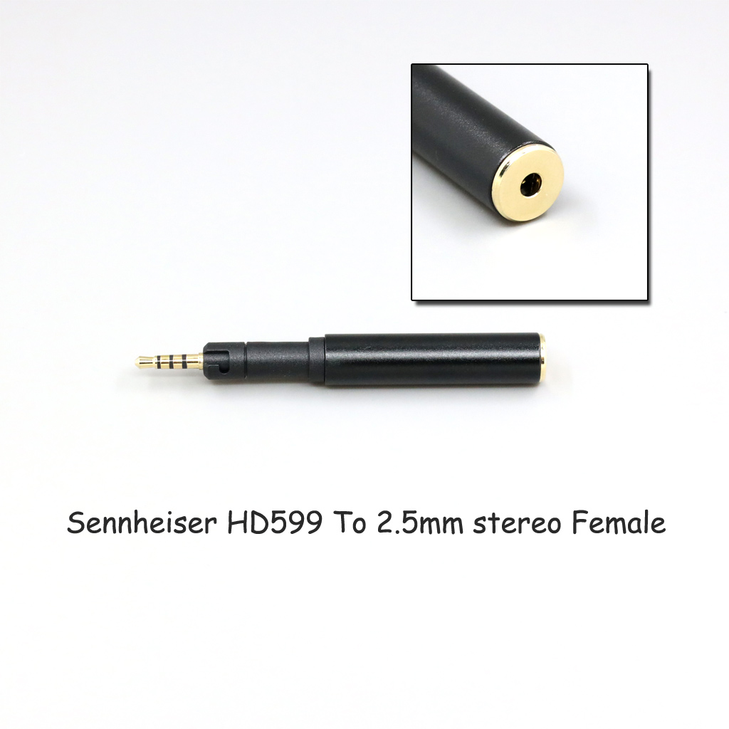 Headphone Converter Male To 3.5mm Or 2.5mm Female Jack Adapter For Sennheiser HD599 HD569 HD 560S HD559 hd560s Earphone