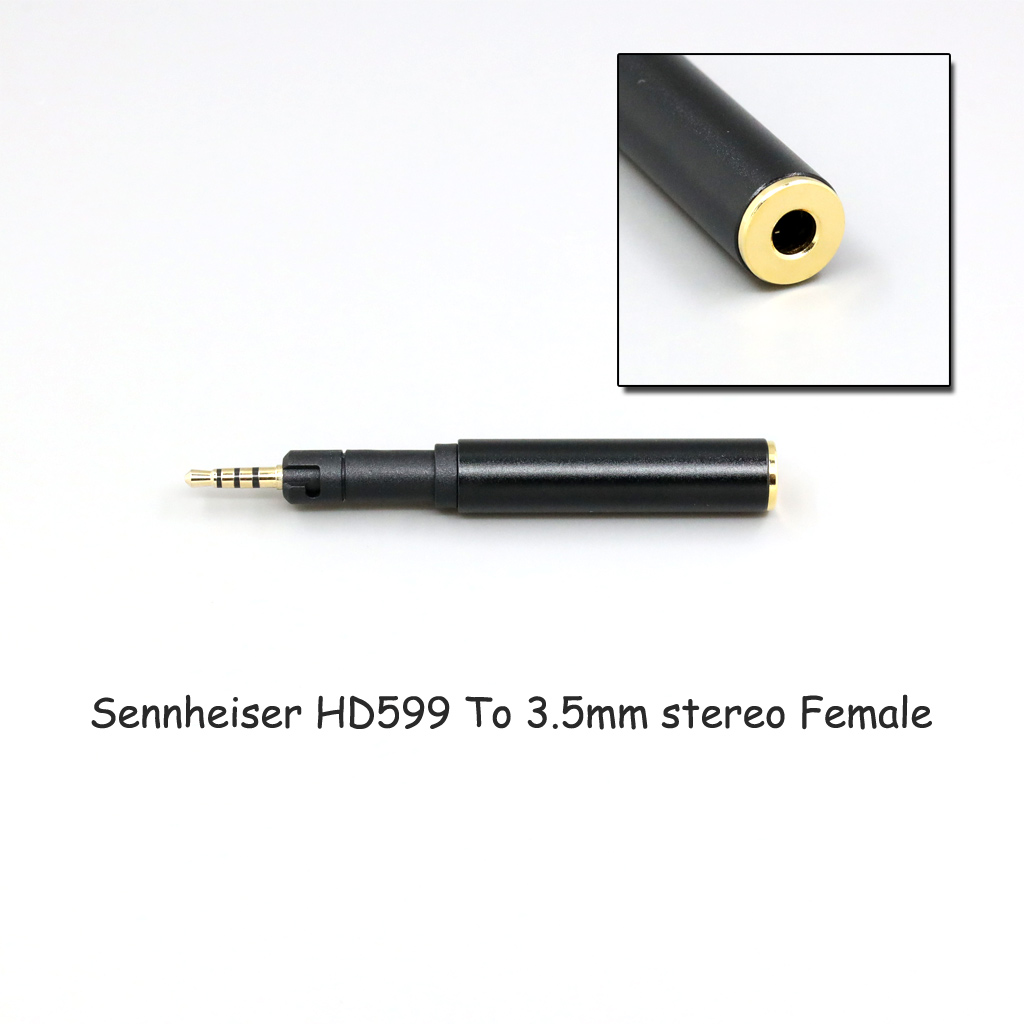 Headphone Converter Male To 3.5mm Or 2.5mm Female Jack Adapter For Sennheiser HD599 HD569 HD 560S HD559 hd560s Earphone