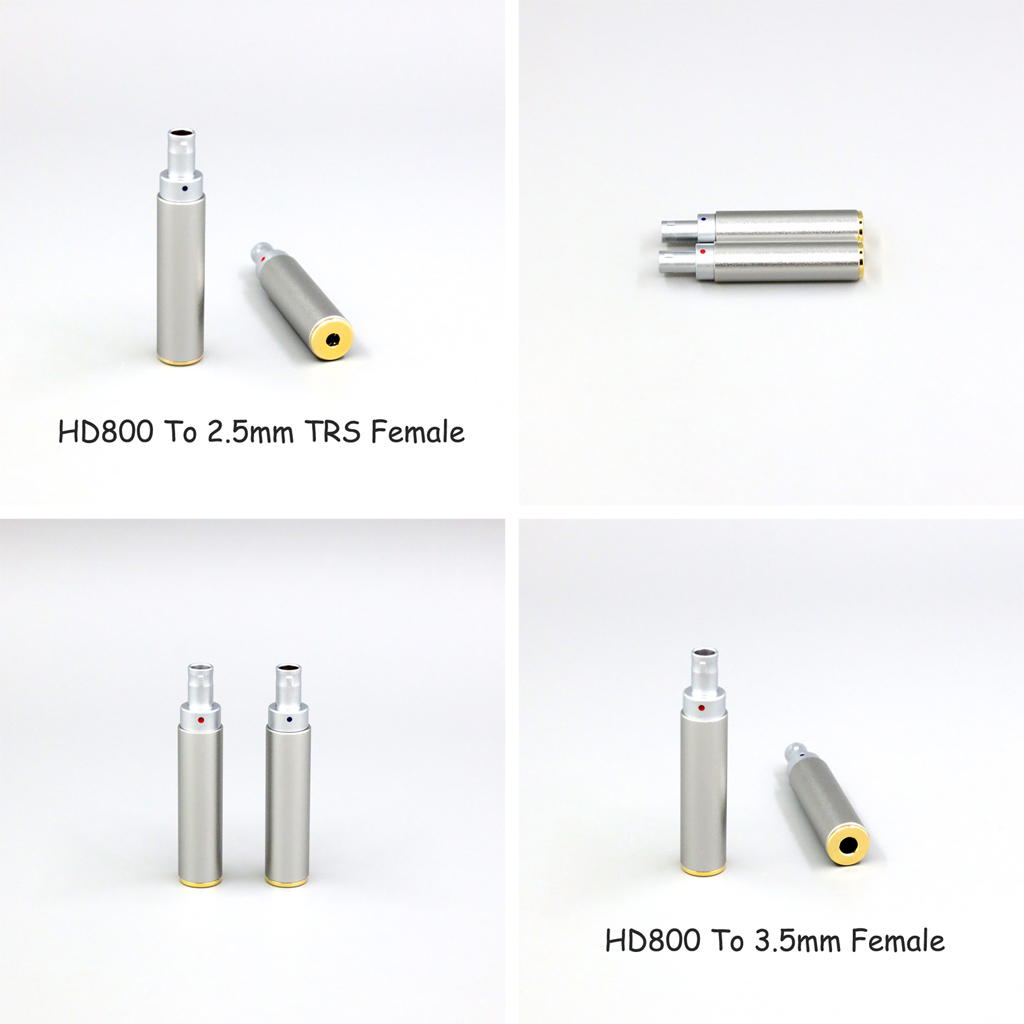 Headphone Earphone Converter Dual 3.5mm Female Jack Adapter for SENNHEISER HD800 HD800S HD820 Dharma D1000