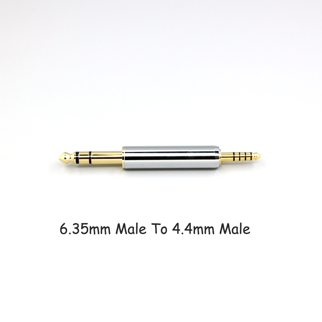 CNC High gloss Electroplated 4.4mm 3.5mm 2.5mm XLR 4pin 6.35mm Male To Female Converter Adapter Cable Resistance 0Ω to 300Ω