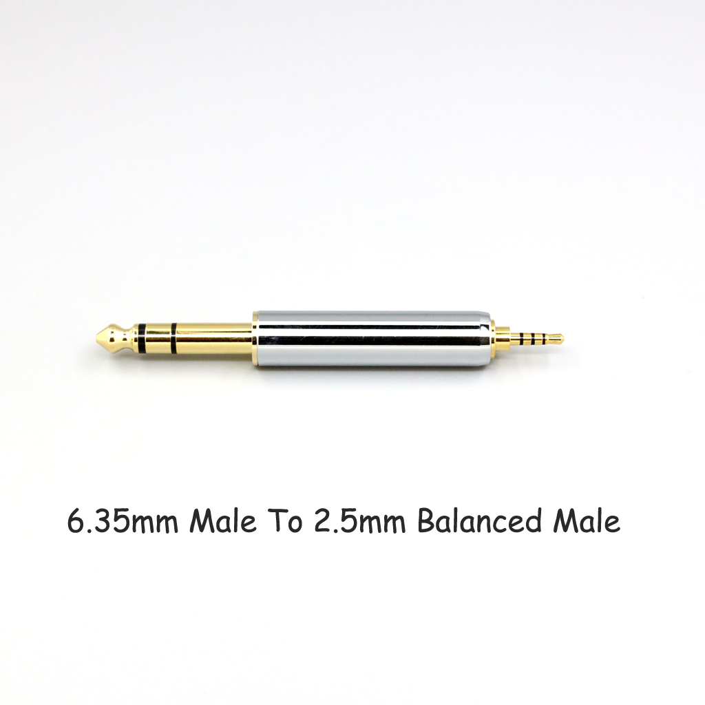 CNC High gloss Electroplated 4.4mm 3.5mm 2.5mm XLR 4pin 6.35mm Male To Female Converter Adapter Cable Resistance 0Ω to 300Ω