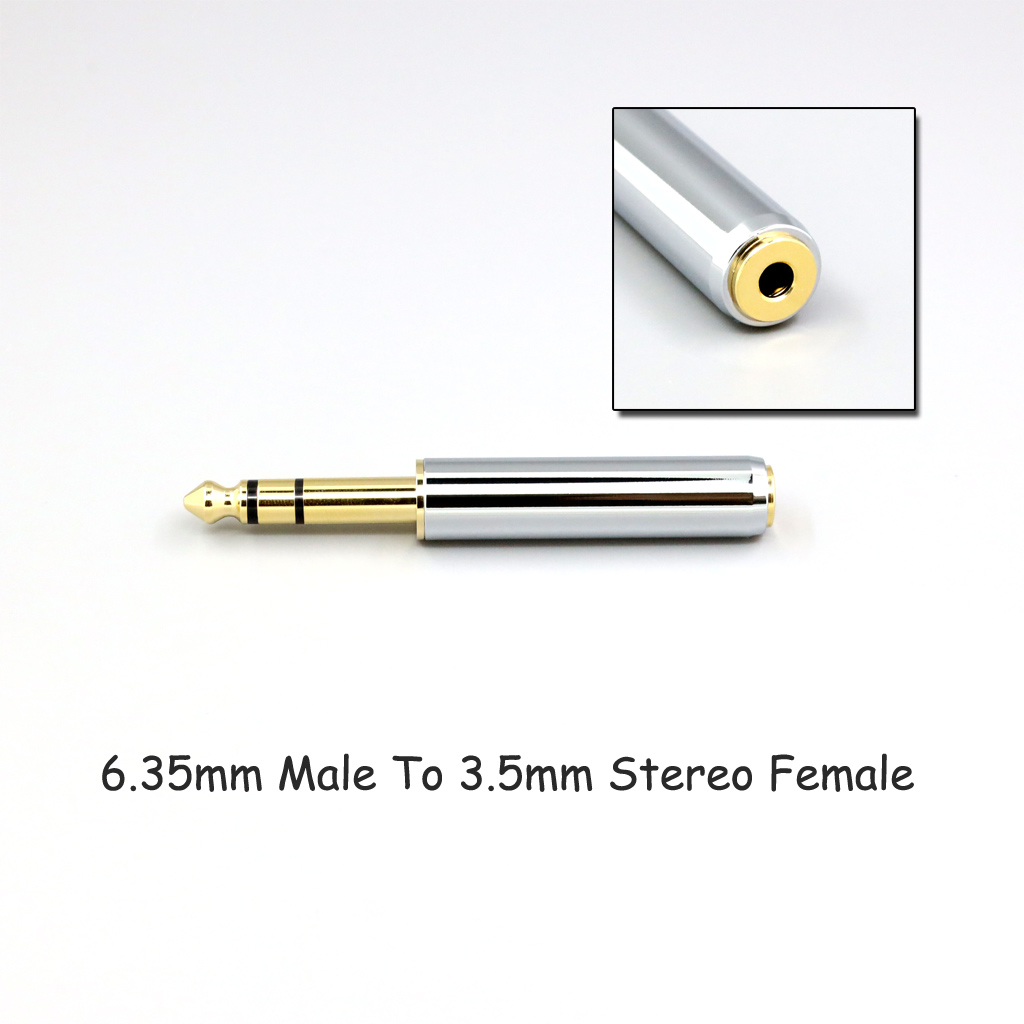 CNC High gloss Electroplated 4.4mm 3.5mm 2.5mm XLR 4pin 6.35mm Male To Female Converter Adapter Cable Resistance 0Ω to 300Ω