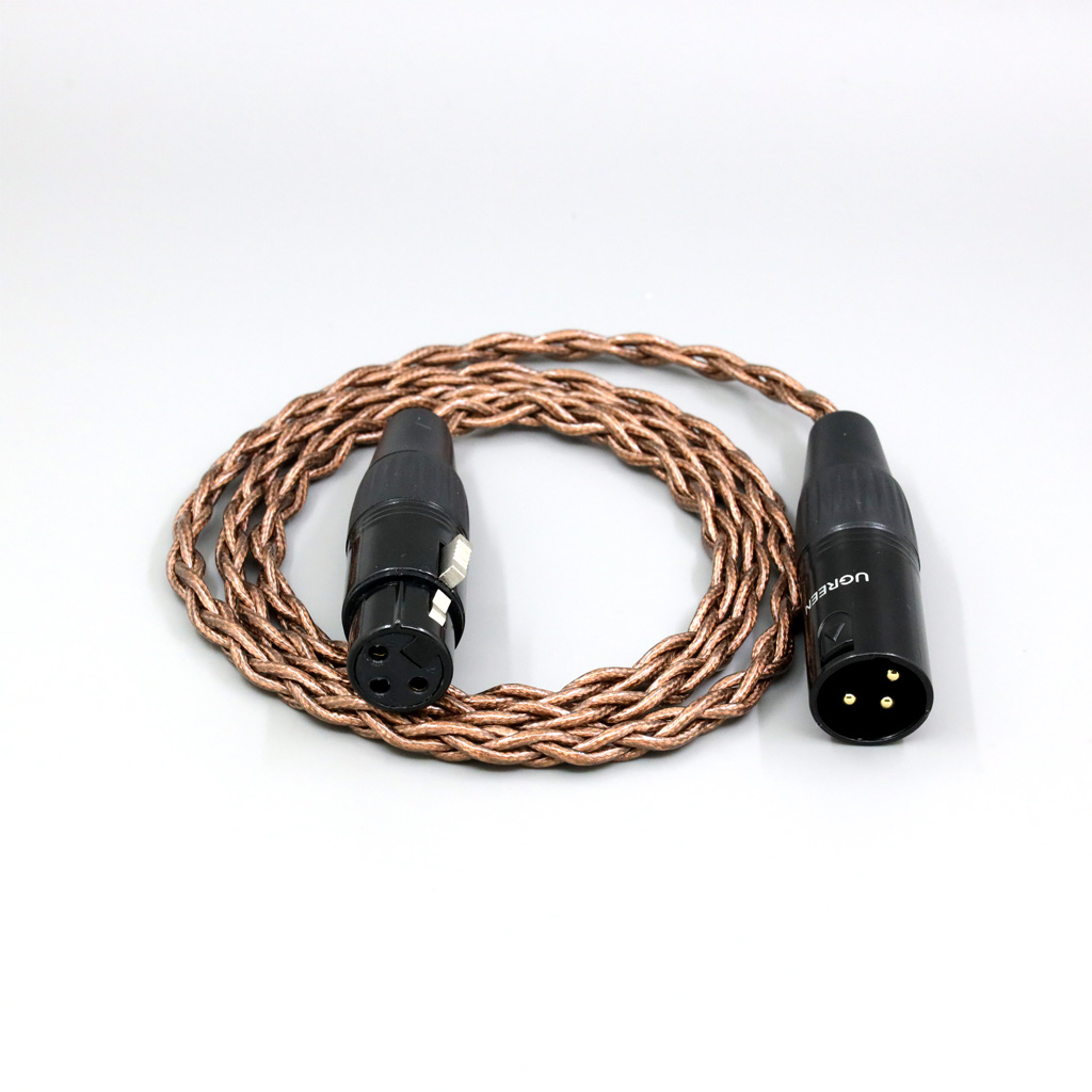 99% 24k Gold 7n Pure Silver Graphene Shield RCA Spade XLR Banana male to male Female coaxial cable