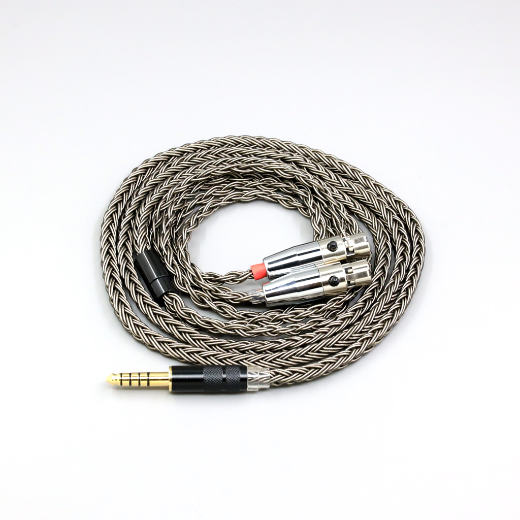 16 Core Grey Silver plated Earphone Cable For Audeze LCD-3 LCD-2 LCD-X LCD-XC LCD-4z LCD-MX4 LCD-GX lcd Headphone