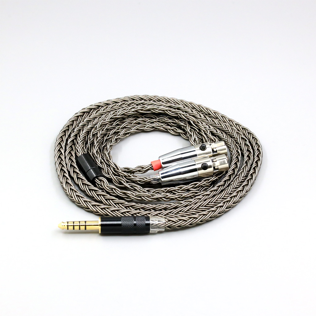16 Core Grey Silver plated Earphone Cable For Audeze LCD-3 LCD-2 LCD-X LCD-XC LCD-4z LCD-MX4 LCD-GX lcd Headphone