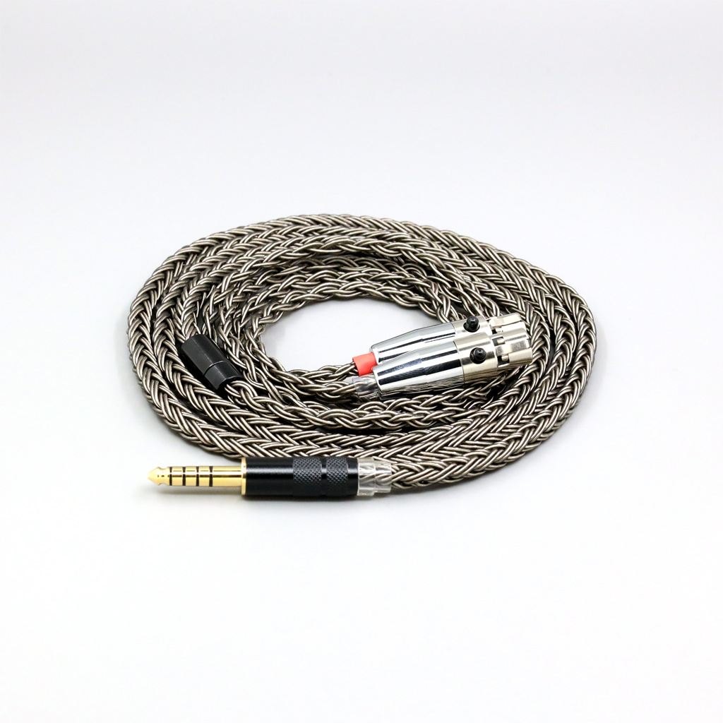 16 Core Grey Silver plated Earphone Cable For Audeze LCD-3 LCD-2 LCD-X LCD-XC LCD-4z LCD-MX4 LCD-GX lcd Headphone