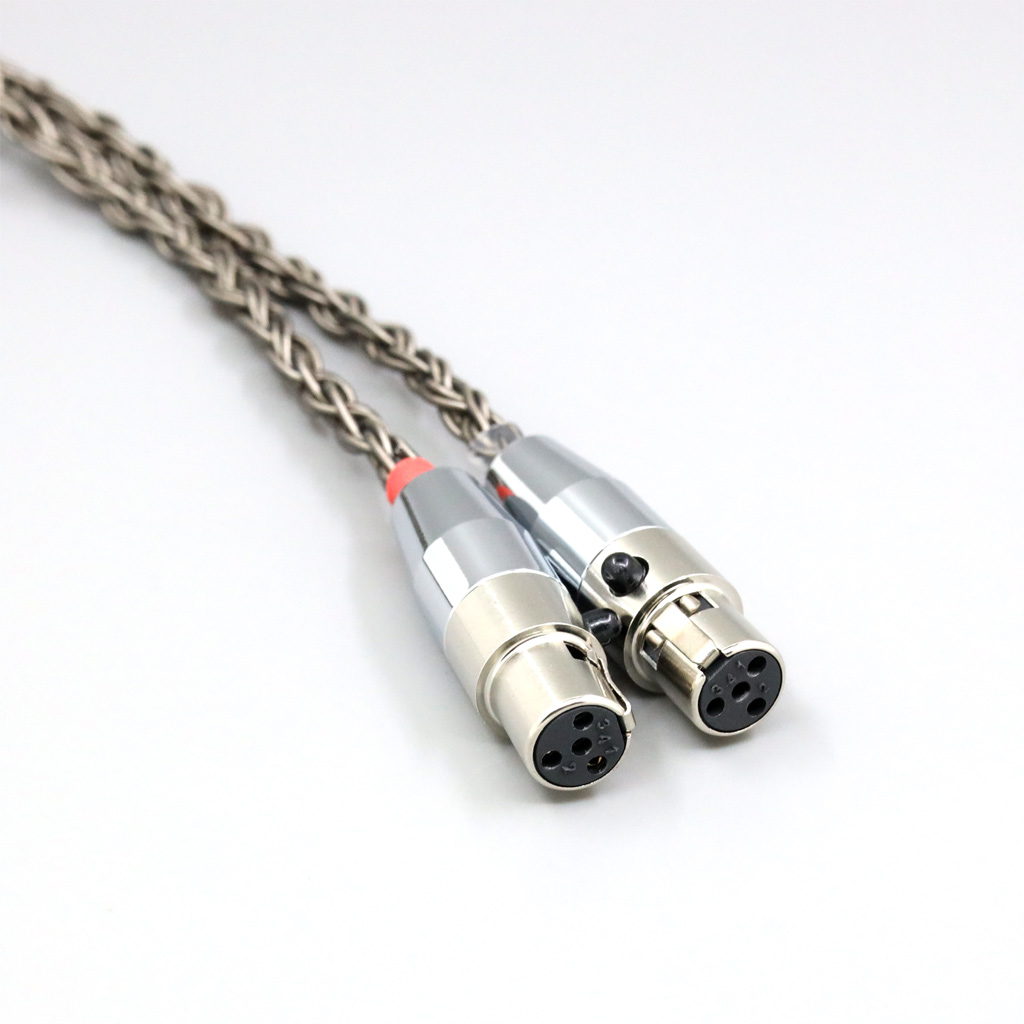 16 Core Grey Silver plated Earphone Cable For Audeze LCD-3 LCD-2 LCD-X LCD-XC LCD-4z LCD-MX4 LCD-GX lcd Headphone