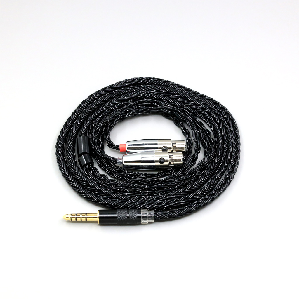 16 Core Black Braided Earphone Cable For Audeze LCD-3 LCD-2 LCD-X LCD-XC LCD-4z LCD-MX4 LCD-GX lcd Headphone