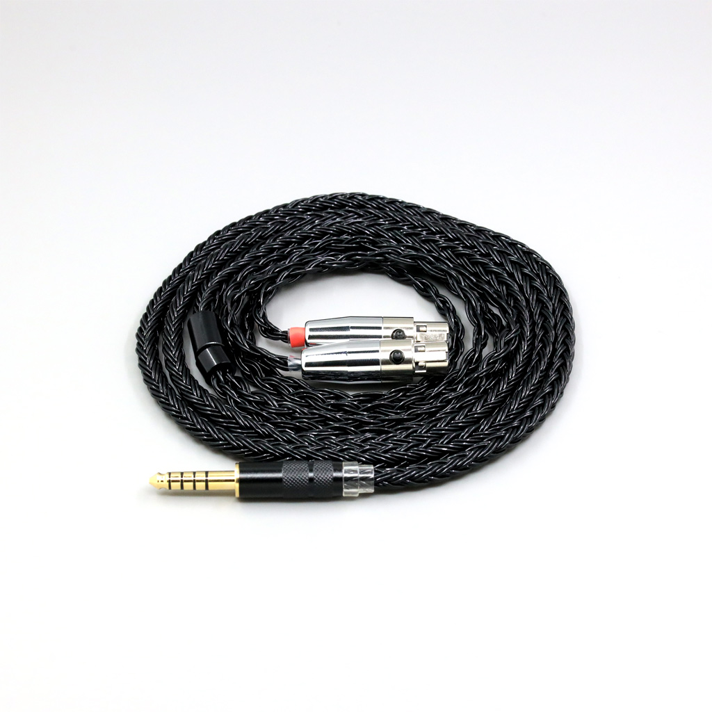 16 Core Black Braided Earphone Cable For Audeze LCD-3 LCD-2 LCD-X LCD-XC LCD-4z LCD-MX4 LCD-GX lcd Headphone