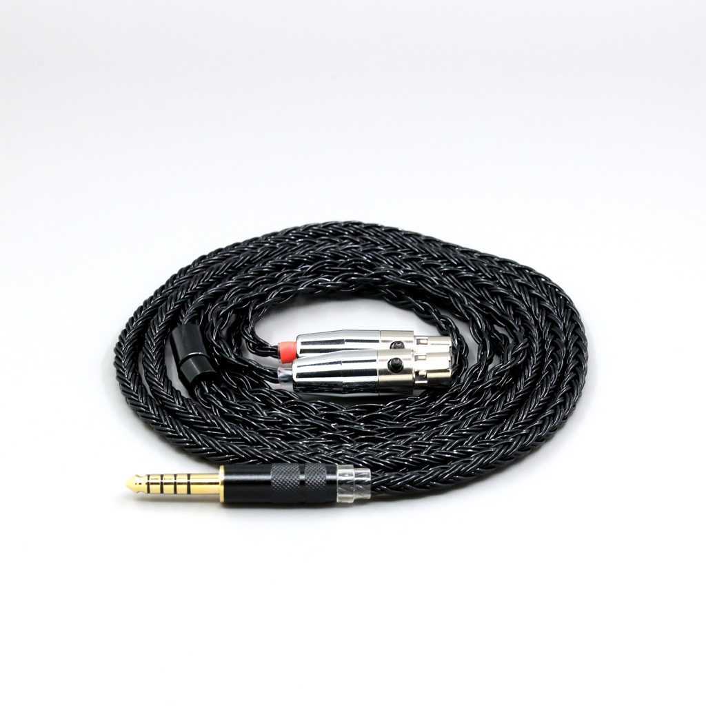 16 Core Black Braided Earphone Cable For Audeze LCD-3 LCD-2 LCD-X LCD-XC LCD-4z LCD-MX4 LCD-GX lcd Headphone