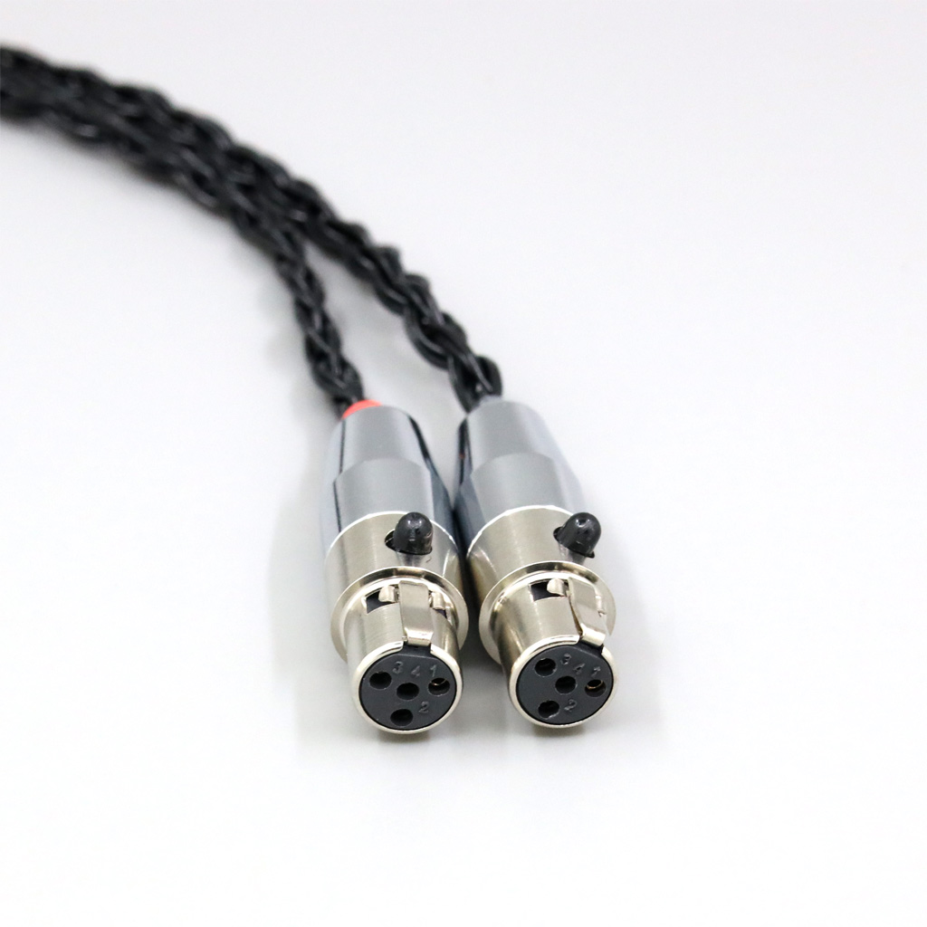 16 Core Black Braided Earphone Cable For Audeze LCD-3 LCD-2 LCD-X LCD-XC LCD-4z LCD-MX4 LCD-GX lcd Headphone