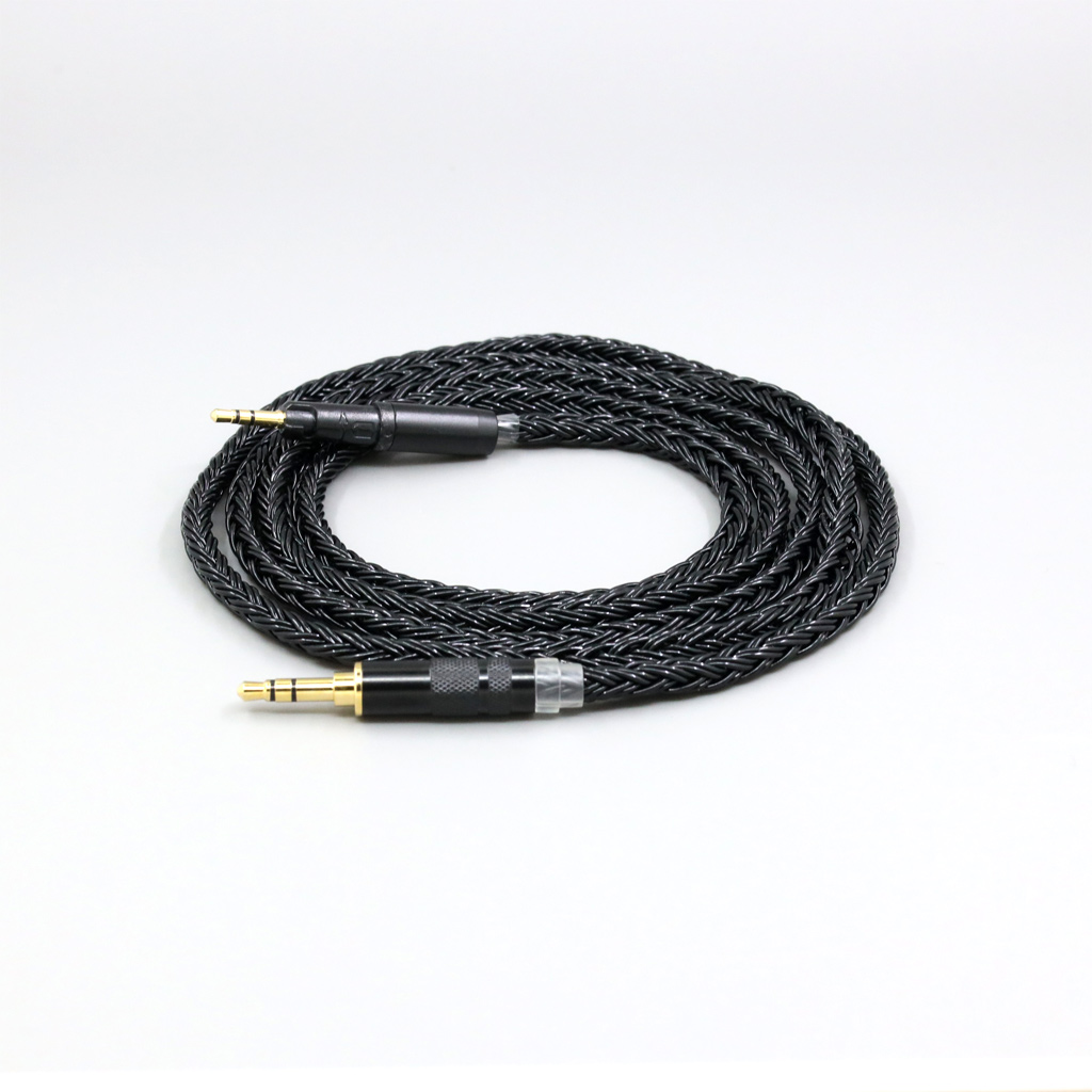 16 Core Black Braided Earphone Cable For Audio Technica ATH-M50x ATH-M40x ATH-M70x ATH-M60x