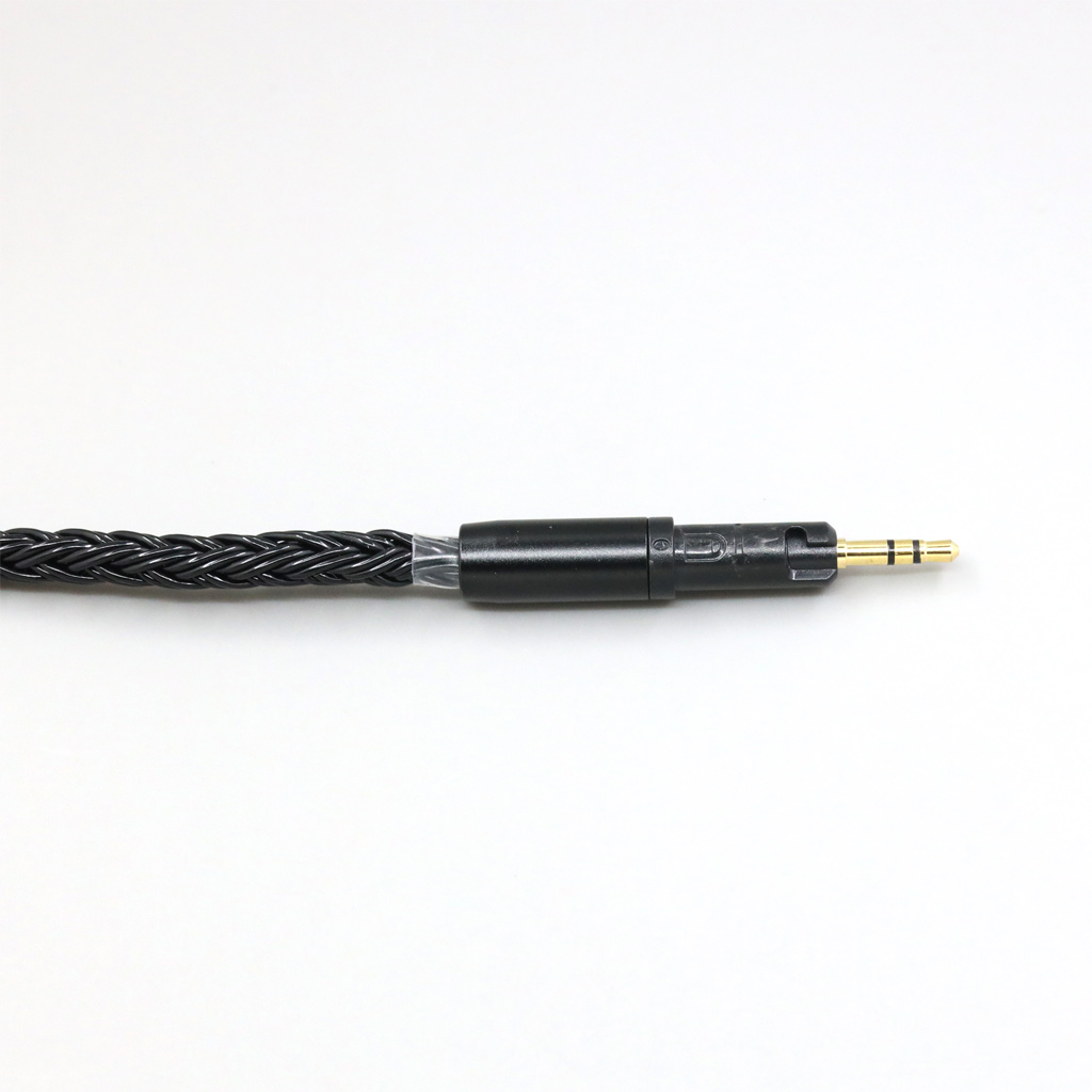16 Core Black Braided Earphone Cable For Audio Technica ATH-M50x ATH-M40x ATH-M70x ATH-M60x
