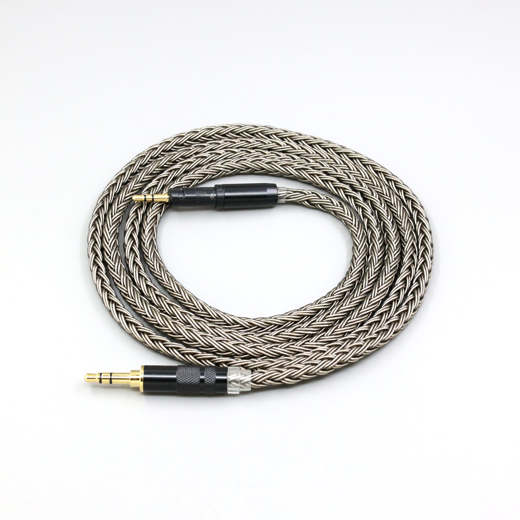 16 Core Grey Silver plated Earphone Cable For Audio Technica ATH-M50x ATH-M40x ATH-M70x ATH-M60x