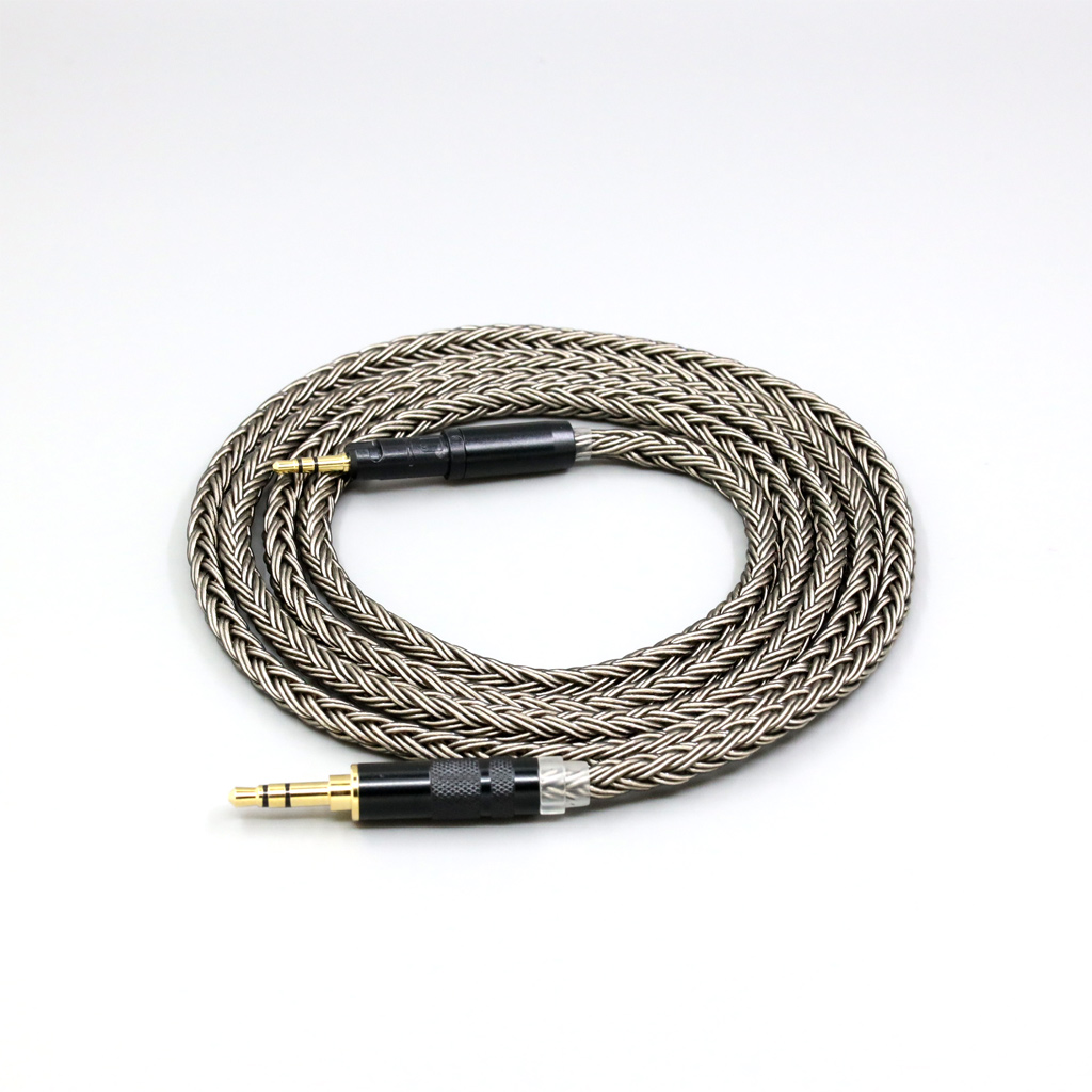 16 Core Grey Silver plated Earphone Cable For Audio Technica ATH-M50x ATH-M40x ATH-M70x ATH-M60x