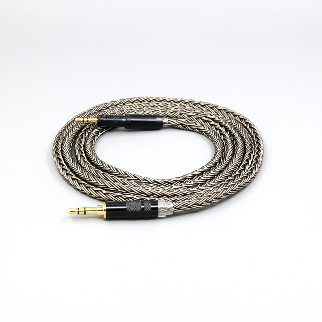 16 Core Grey Silver plated Earphone Cable For Audio Technica ATH-M50x ATH-M40x ATH-M70x ATH-M60x