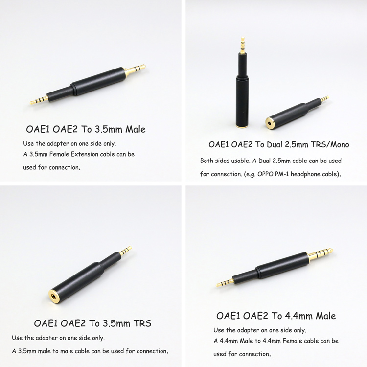 Headphone Converter 3.5mm 2.5mm Male To Female Jack Adapter For DROP + Grell OAE1 OAE2 Earphone