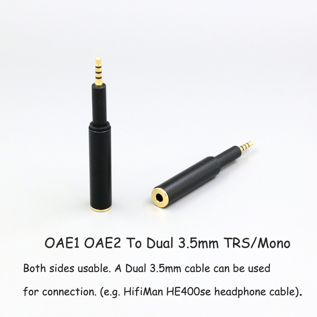 Headphone Converter 3.5mm 2.5mm Male To Female Jack Adapter For DROP + Grell OAE1 OAE2 Earphone
