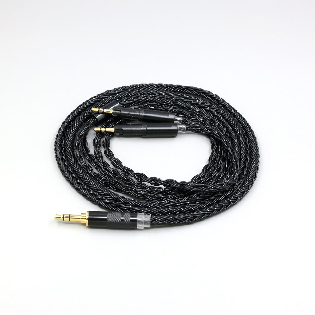16 Core Black Braided Earphone Cable For Audio-Technica ATH-R70X ATH-R70XA Headphone Headset