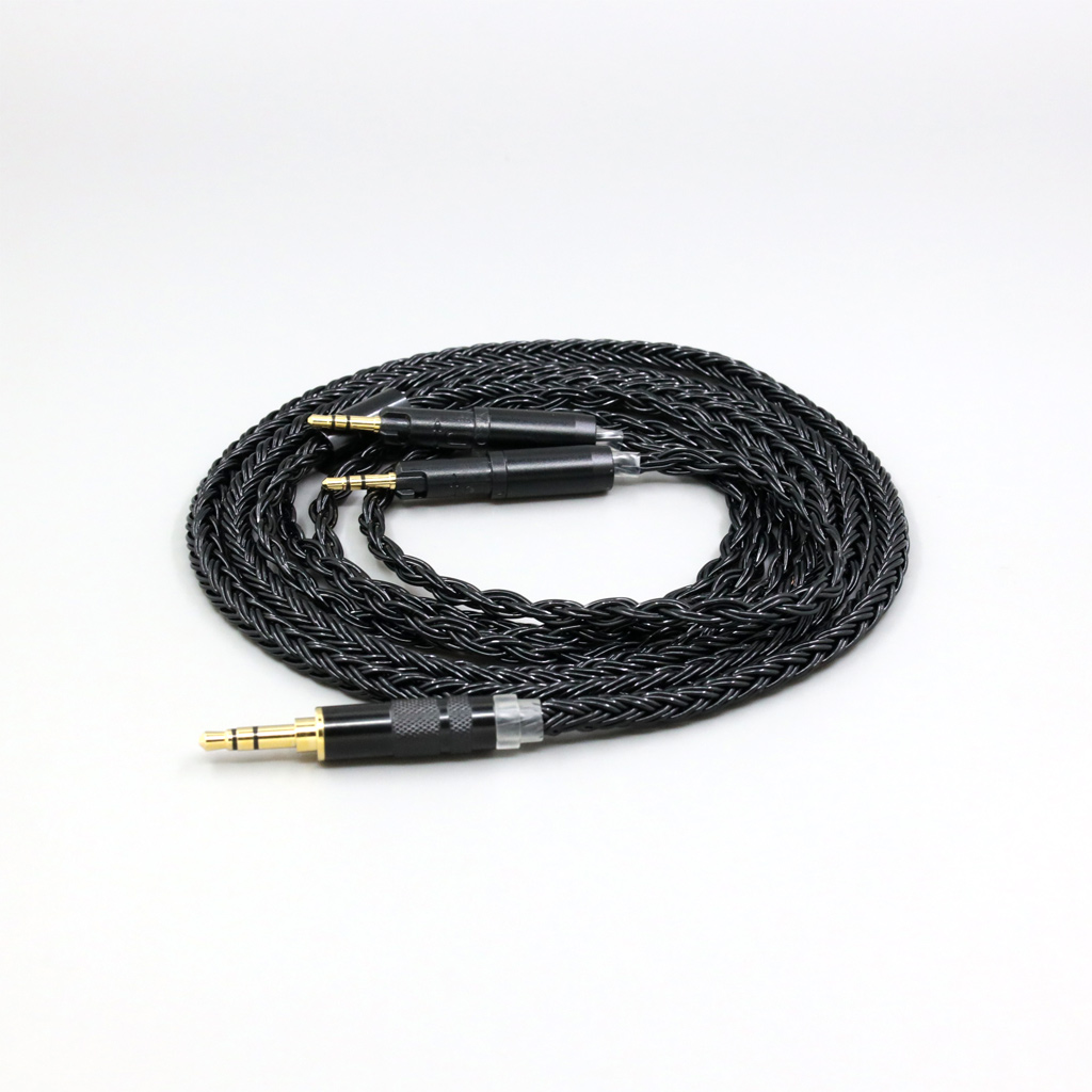 16 Core Black Braided Earphone Cable For Audio-Technica ATH-R70X ATH-R70XA Headphone Headset