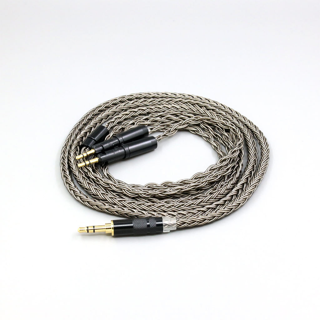 16 Core Black Braided Earphone Cable For Audio-Technica ATH-R70X ATH-R70XA Headphone Headset