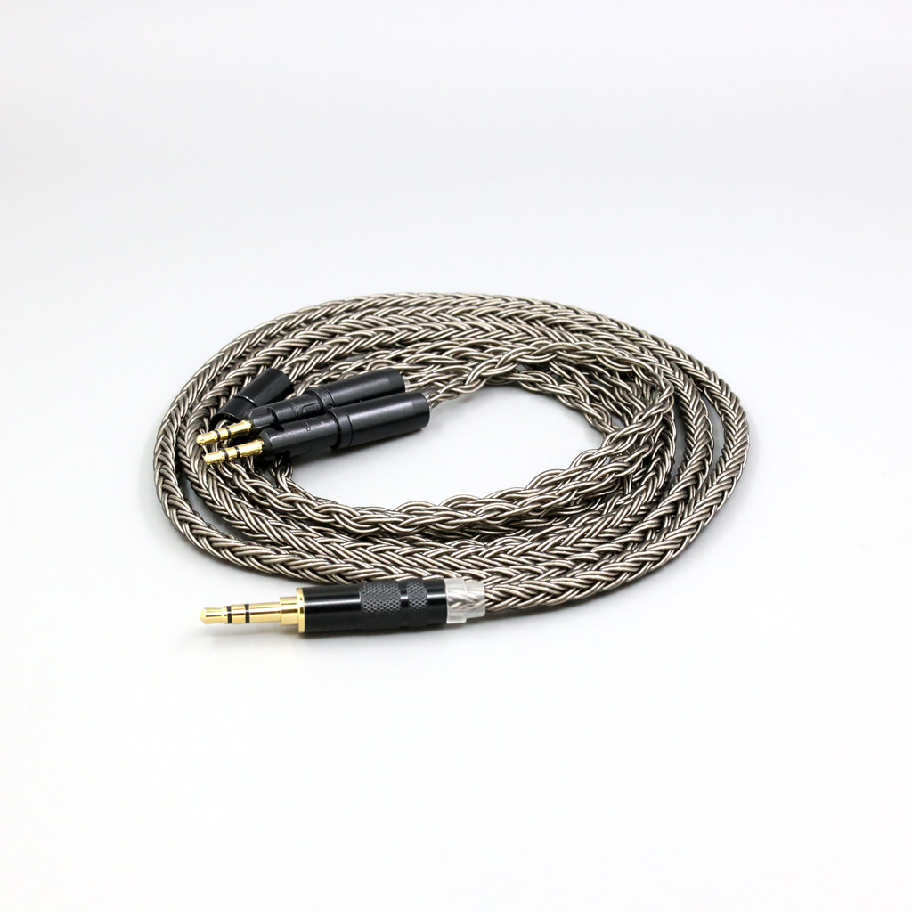 16 Core Black Braided Earphone Cable For Audio-Technica ATH-R70X ATH-R70XA Headphone Headset