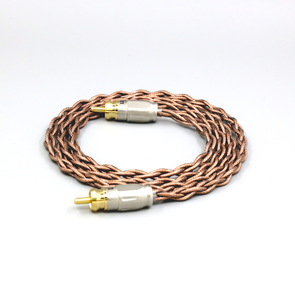 99% 24k Gold 7n Pure Silver Graphene Shield RCA male to male coaxial cable For Cambridge 200m MXW70 power amplifier
