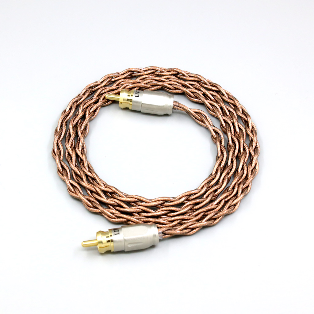 99% 24k Gold 7n Pure Silver Graphene Shield RCA male to male coaxial cable For Cambridge 200m MXW70 power amplifier