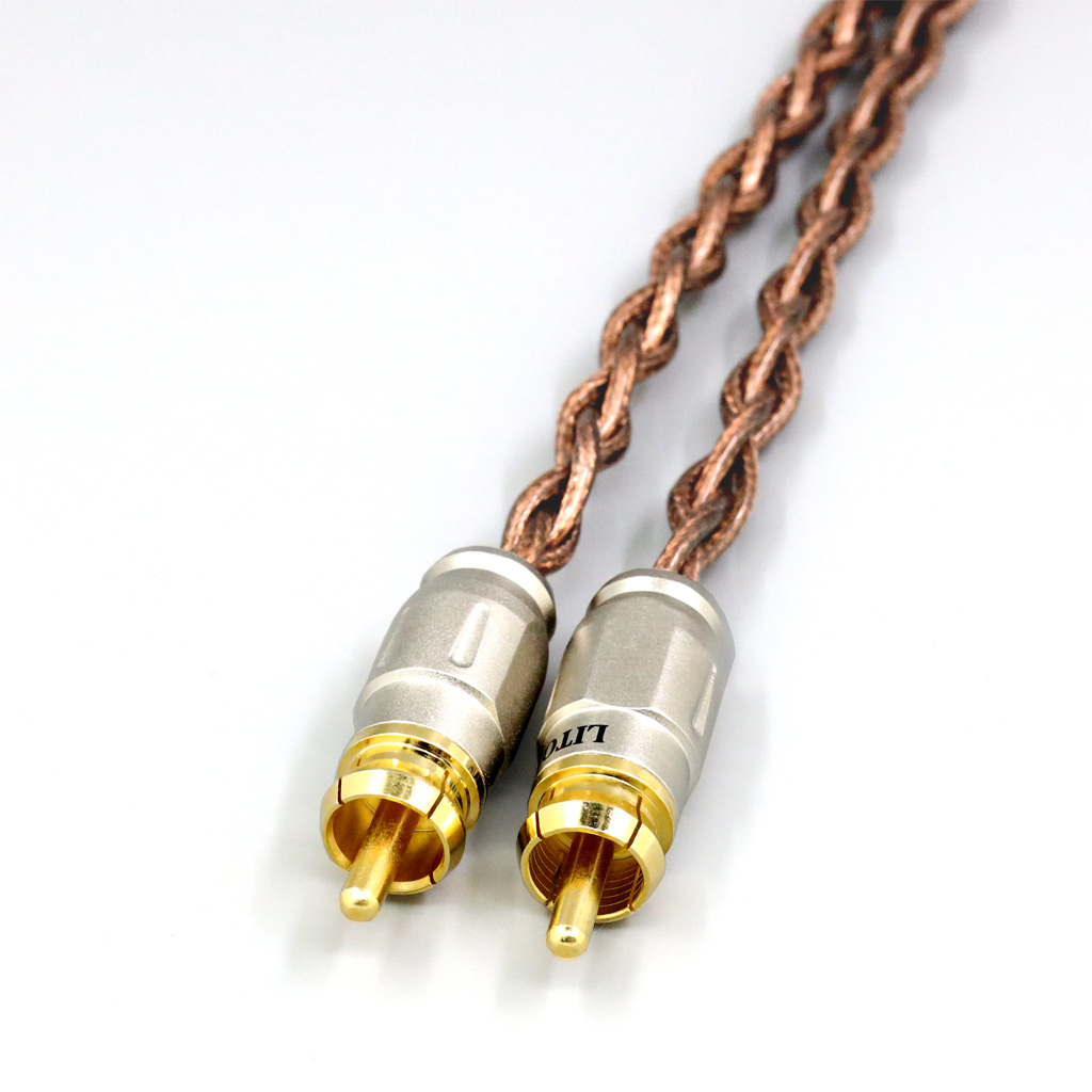 99% 24k Gold 7n Pure Silver Graphene Shield RCA male to male coaxial cable For Cambridge 200m MXW70 power amplifier