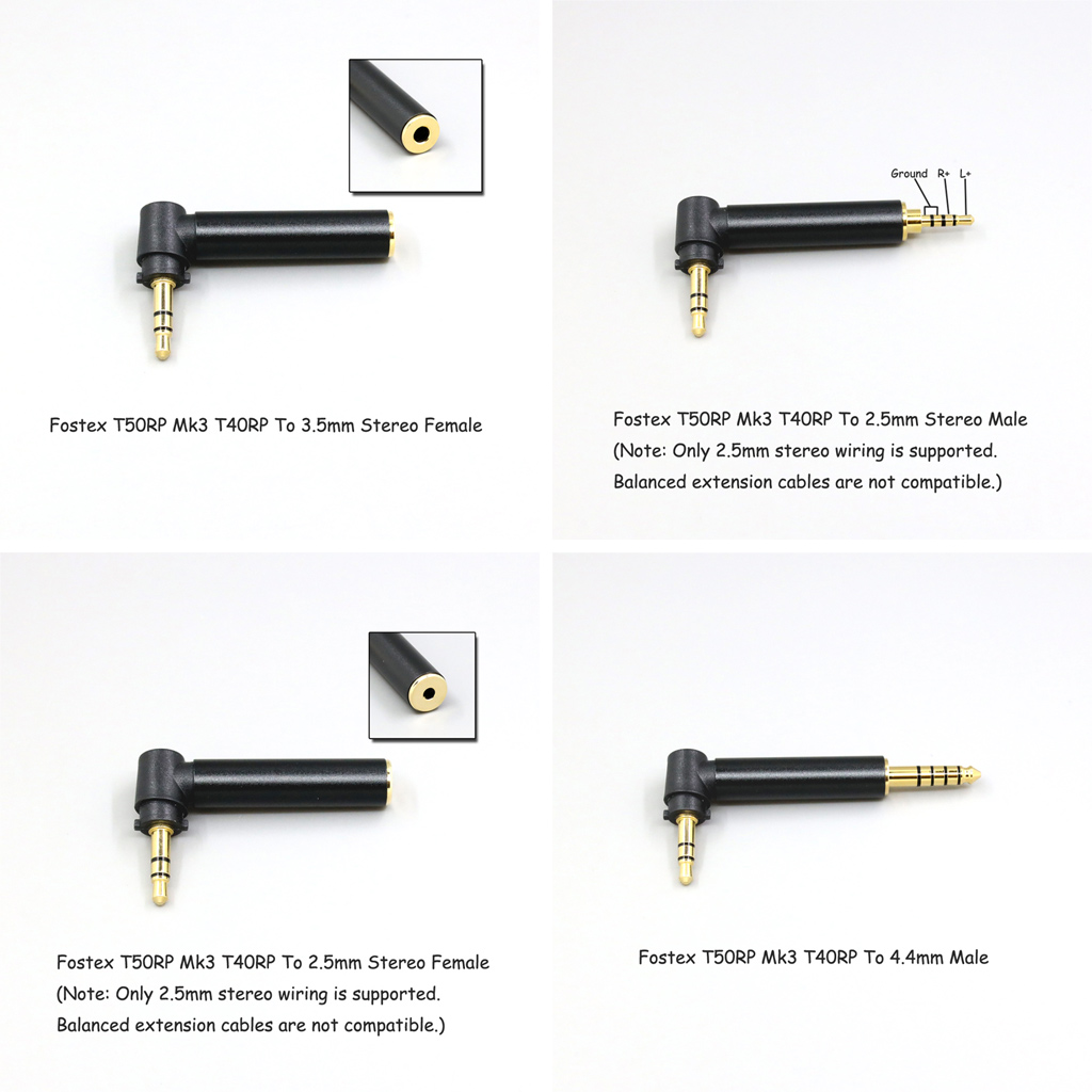 Headphone Converter 3.5mm 2.5mm Female Jack Adapter For Fostex T50RP Mk3 T40RP Mk2 T20RP Mk2 Dekoni Earphone