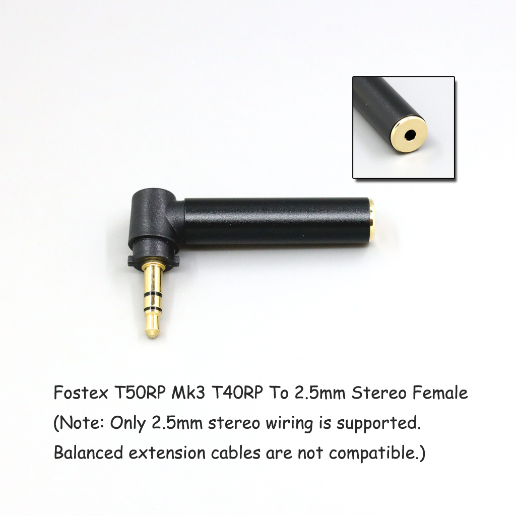Headphone Converter 3.5mm 2.5mm Female Jack Adapter For Fostex T50RP Mk3 T40RP Mk2 T20RP Mk2 Dekoni Earphone