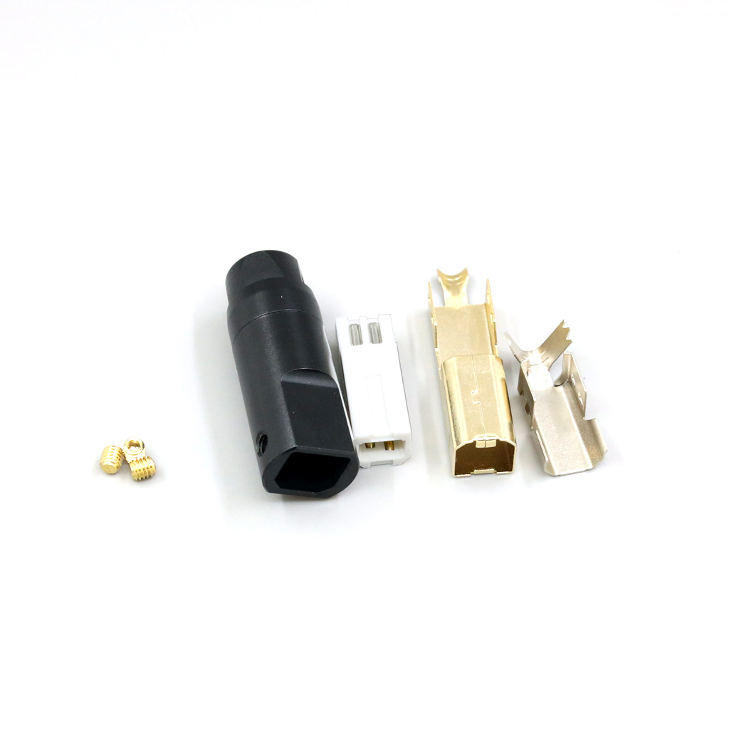 Metal Housing DIY Part Handmade USB 2.0 B Port Solder Adapter Plug For DAC Cable