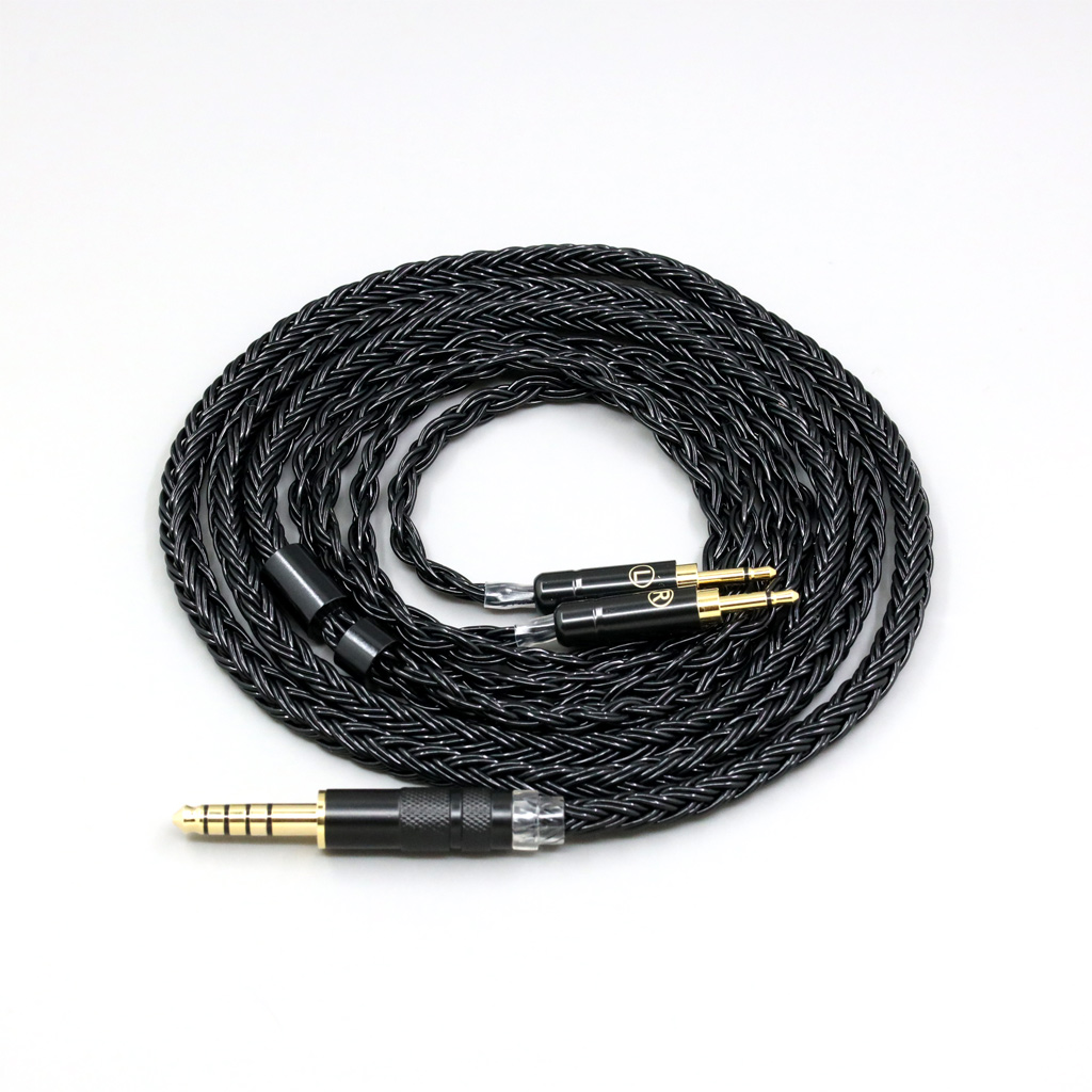 16 Core Black Braided Earphone Cable For Sivga Phoenix SV021 SV023 Oriole PII Apollo Aiva Oppo PM-1 PM-2 1MORE H1707