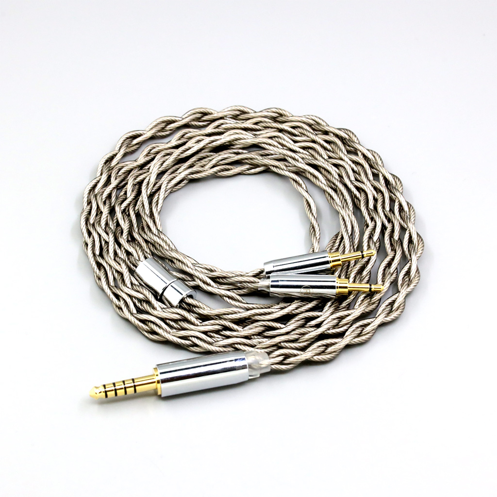 99% Pure Silver + Graphene Silver Plated Shield Earphone Cable For Sivga Phoenix SV021 SV023 Oriole PII Apollo Aiva