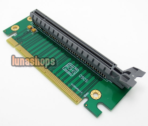 PCI-E 16x Slot PCI-Express Protector Riser Card 90 Degree