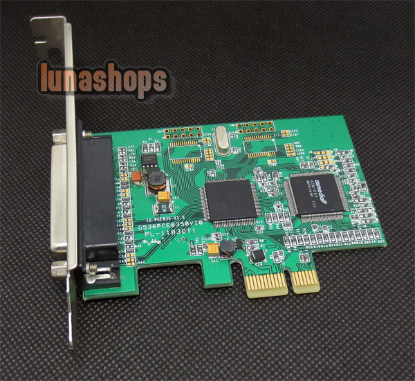 Parallel Port DB25 LPT Printer to PCI-E 1x PCI Express Card Converter Adapter 
