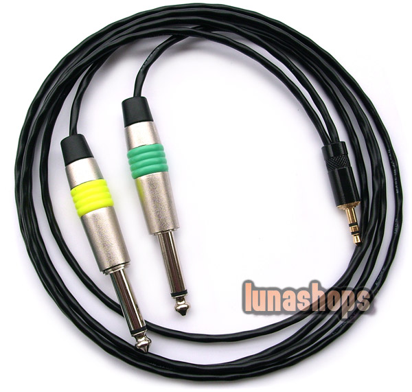 Yongsheng 3.5mm stereo Male to 2 6.5mm male mono Y splitter Cable